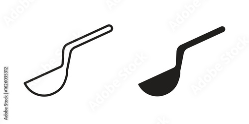 Spoon icon sign symbol and flat style for app, web and digital design.