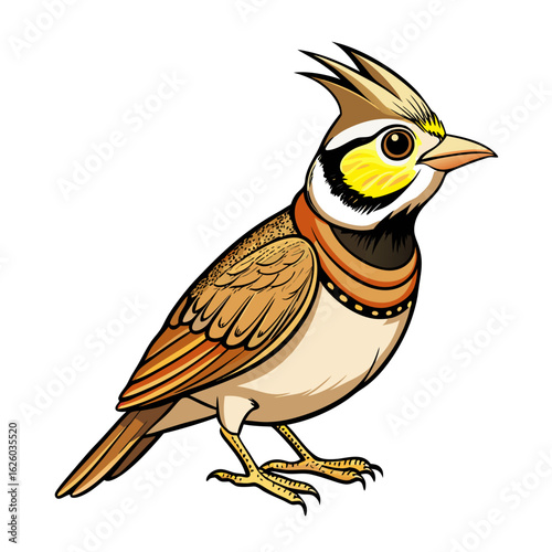 vector illustration of a cartoon bird