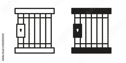 Prison icon sign symbol and flat style for app, web and digital design.