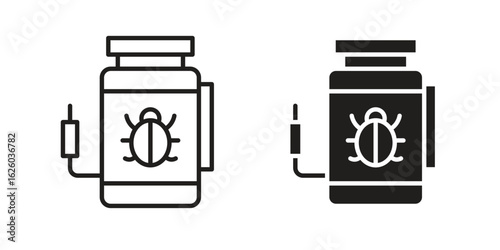 Pesticide icon sign symbol and flat style for app, web and digital design.