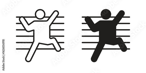People Climbing icon sign symbol and flat style for app, web and digital design.