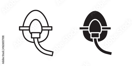 Oxygen mask icon sign symbol and flat style for app, web and digital design.