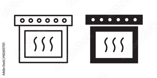 Oven icon sign symbol and flat style for app, web and digital design.