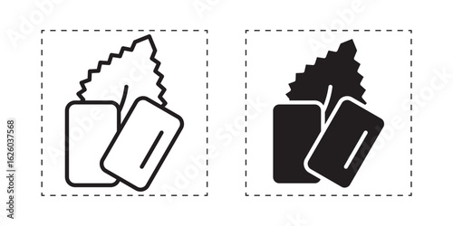 Mint gum icon sign symbol and flat style for app, web and digital design.