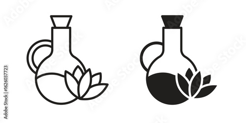 Massage oil icon sign symbol and flat style for app, web and digital design.