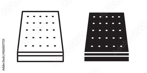 Mattress icon sign symbol and flat style for app, web and digital design.