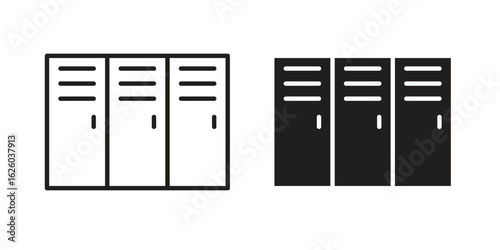 Locker icon sign symbol and flat style for app, web and digital design.