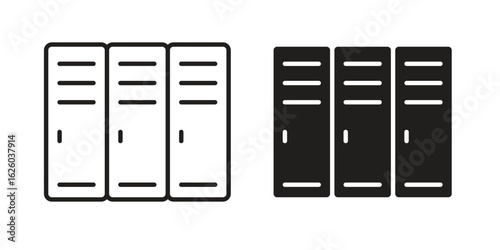 Locker icon sign symbol and flat style for app, web and digital design.