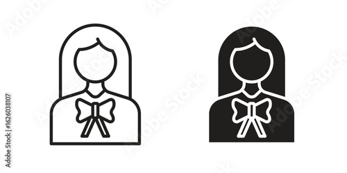 Lawyer icon sign symbol and flat style for app, web and digital design.