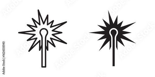 Laser beam icon sign symbol and flat style for app, web and digital design.