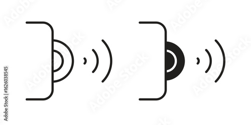 Infrared icon sign symbol and flat style for app, web and digital design.