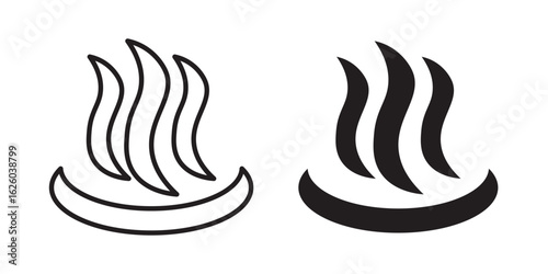 Hot icon sign symbol and flat style for app, web and digital design.