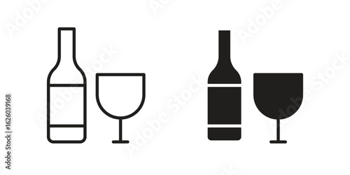 Gin icon sign symbol and flat style for app, web and digital design.