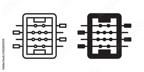 Foosball icon sign symbol and flat style for app, web and digital design.