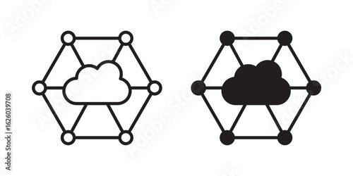 edge computing icon sign symbol and flat style for app, web and digital design.