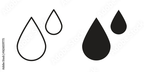 Drop icon sign symbol and flat style for app, web and digital design.