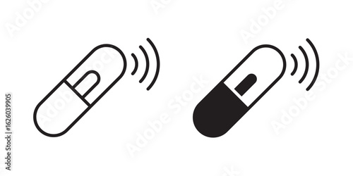 Dog microchip icon sign symbol and flat style for app, web and digital design.