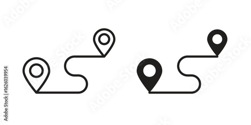 Distance icon sign symbol and flat style for app, web and digital design.