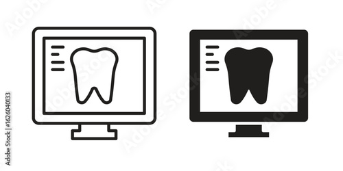 Dental X ray icon sign symbol and flat style for app, web and digital design.