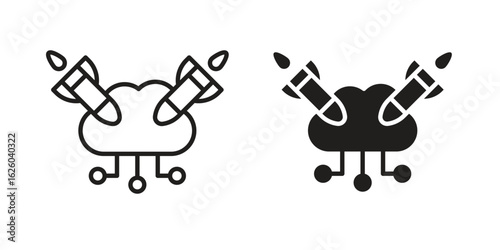 DOS icon sign symbol and flat style for app, web and digital design.