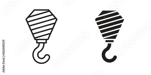 Crane icon sign symbol and flat style for app, web and digital design.