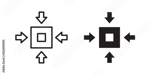 Compact size icon sign symbol and flat style for app, web and digital design.