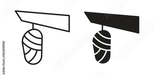 Cocoon icon sign symbol and flat style for app, web and digital design.