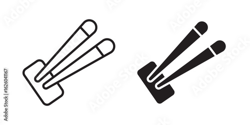 Chopsticks icon sign symbol and flat style for app, web and digital design.