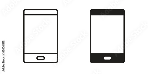 Cell phone icon sign symbol and flat style for app, web and digital design.