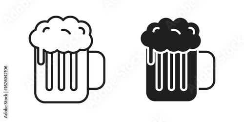 Beer icon sign symbol and flat style for app, web and digital design.
