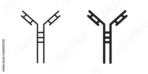 Antibody icon sign symbol and flat style for app, web and digital design.
