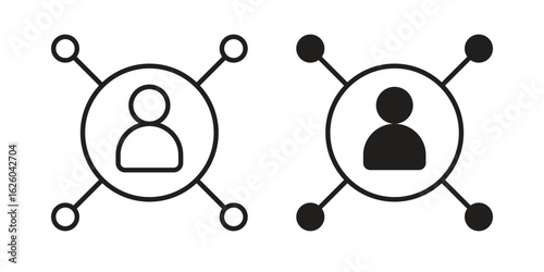 Affiliate link icon sign symbol and flat style for app, web and digital design.