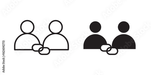 Affiliate link icon sign symbol and flat style for app, web and digital design.