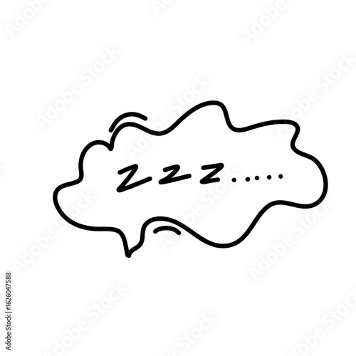 Zzz sleeping doodle 