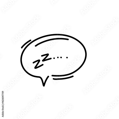 Zzz sleeping doodle 
