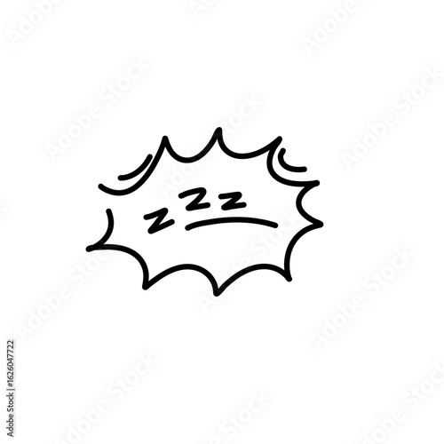 Zzz sleeping doodle 
