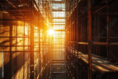 Wallpaper Mural Clear Pixel Image of Scaffolding,Construction Site Torontodigital.ca