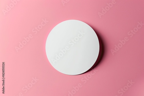 Vibrant Color Picture of Round Sticker Mockup Design Psd Template