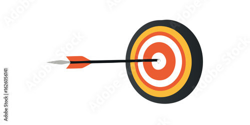 red dart hitting the target