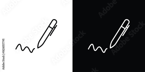 Write icon symbol, logo illustration. Vector graphics