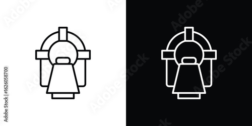Tomography icon symbol, logo illustration. Vector graphics