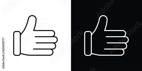 Thumb up icon symbol, logo illustration. Vector graphics