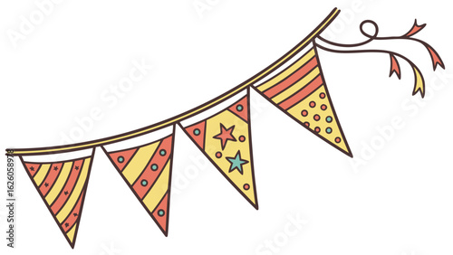 Carnival garland flag 