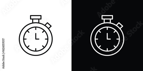 Stopwatch icon symbol, logo illustration. Vector graphics