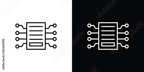 Smart contract icon symbol, logo illustration. Vector graphics