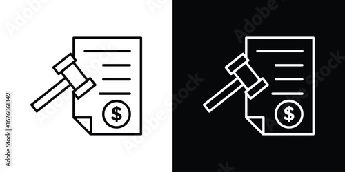 Penalty icon symbol, logo illustration. Vector graphics