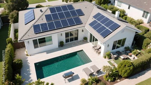 house with solar panels
