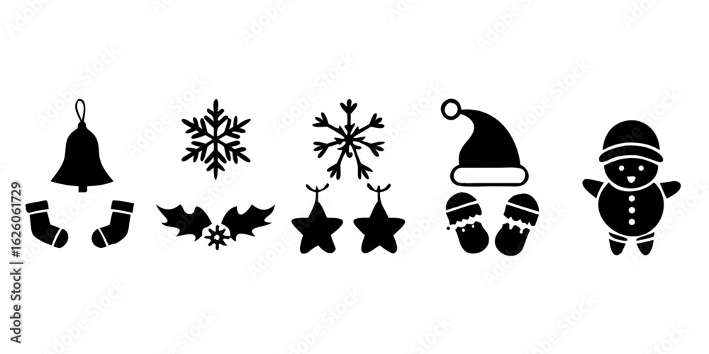 Obraz premium Winter Christmas items