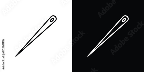 Needle icon symbol, logo illustration. Vector graphics