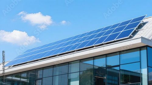 solar panels on a roof